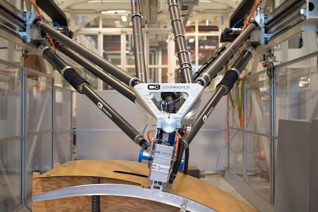 Parallelkinematic module equipped with VibiCore technology, enhance vibration drilling in large-scale manufacturing. Achieve precision and efficiency with advanced spindle control and modular design